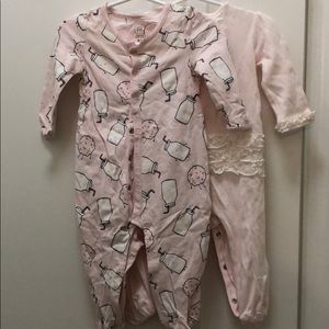 Baby girls one piece of two